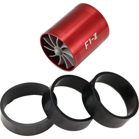 Ventilateur d'admission à économie de carburant pour moteurs biturbo automobiles (rouge) (1/5)