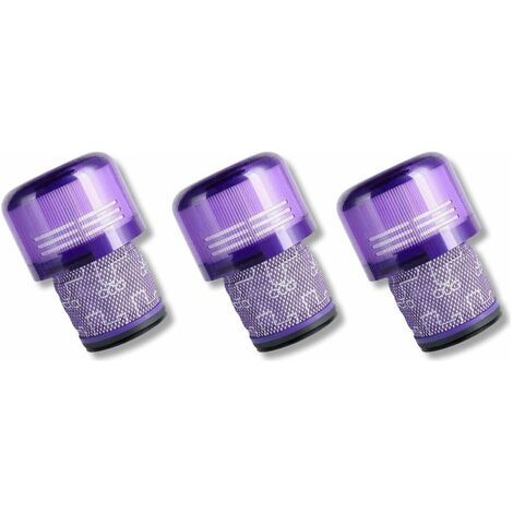 Lot de 3 filtres de rechange pour Dyson V11 V15 SV14 SV22 Absolute Animal Detect Cyclone Extra Pro Torque Drive - Lavable (1/5)