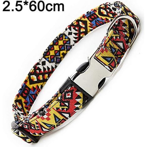 Collier de cou pour chien avec boucle semi-métallique, style tendance, traction - L (1/4)