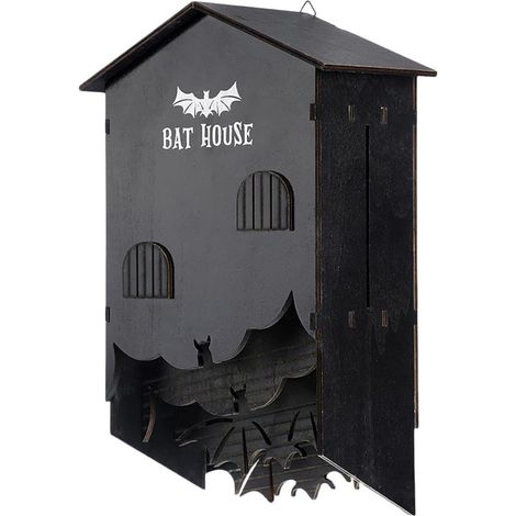 Gîte à Chauves-Souris - 1 Unité - Bois Naturel - 3 Chambres - Jardin Extérieur - 25x17,8x10,5cm