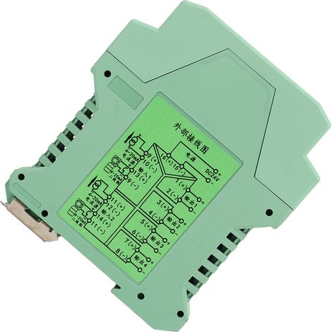 Isolateur de signal DC24V, transmetteur analogique 4-20mA, 2 entrées et 4 sorties, convertisseur de courant pour capteur industriel. (1/5)