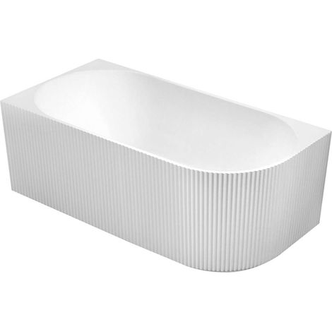 Aqualine Tibera - Bañera 170x80 cm, variante izquierda, blanco E1026G (1/4)