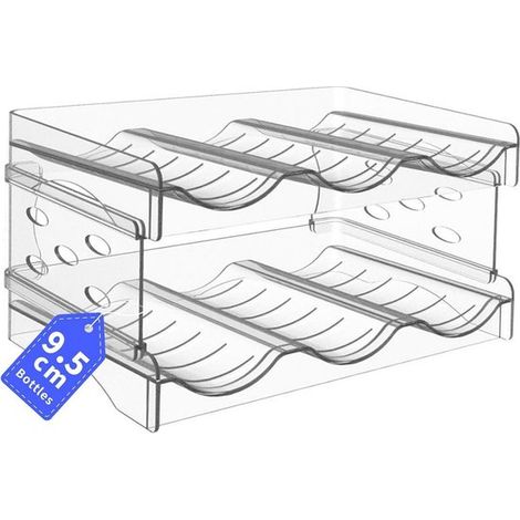 Botellero apilable para 6 botellas: organizador eficiente para el frigorífico y la cocina. (1/5)