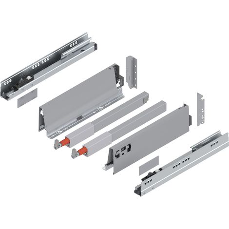 Blum Tandembox antaro C-Reling Schubladenschienen-Set  1 Paar, 30kg 300mm  Vollauszug Blumotion, grau