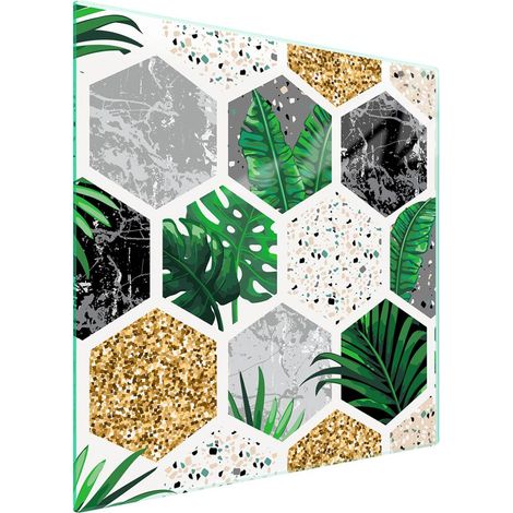 Piastra protettiva in vetro per piano cottura 50x52 Mosaico (1/5)