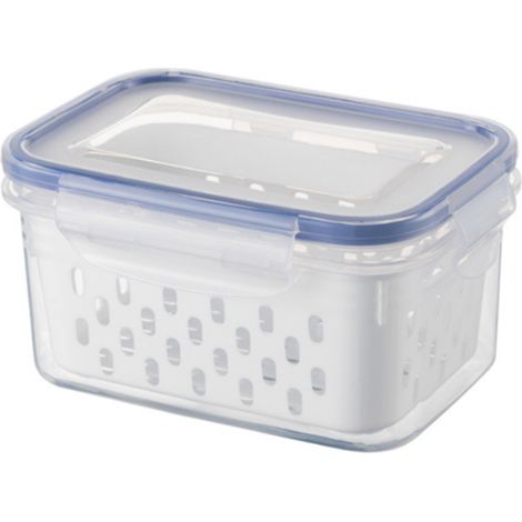 Boîtes de conservation pour fruits et légumes avec couvercle, passoire, bacs de rangement pour réfrigérateur (1/5)