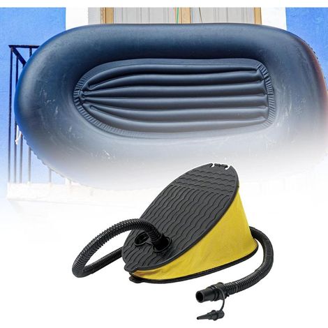 Pompe à pied légère avec embout, pompe haute performance pour gonfler les piscines gonflables, les ballons de plage, les matelas pneumatiques, les lits et le matériel de yoga. (1/5)