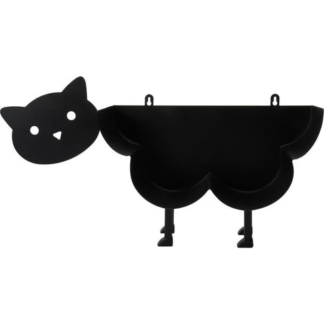 Porte-papier toilette, fer/noir, pour toilettes et sanitaires (1/5)