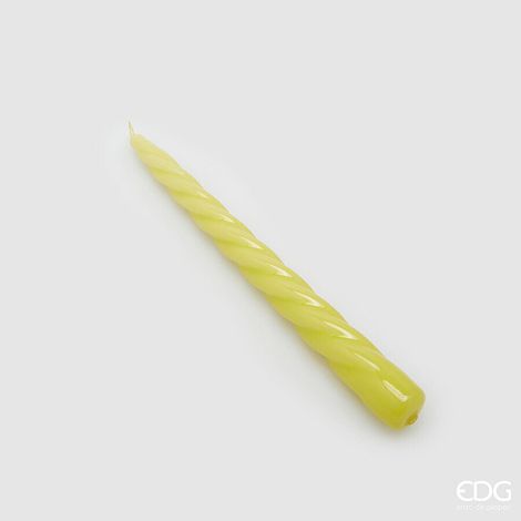 EDG Enzo De Gasperi Candela Stelo Twist H 23 Cm D 22 Mm Cf 10 Pz Verde Chiaro