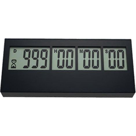 Digitaler Tages- und Stundenzähler, 999 Tage (schwarz)