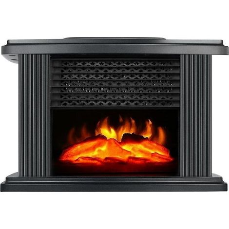 Radiateur électrique 1000W avec télécommande, cheminée décorative portable, chauffage d'appartement, foyer mural ou sol, idéal salon et chambre, 1 pièce (1/5)