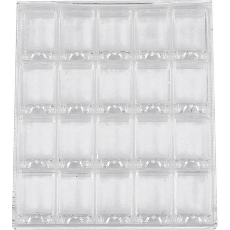 20-teilige Acryl-Make-up-Organizer-Aufbewahrungsbox für Nagelkunst, transparent