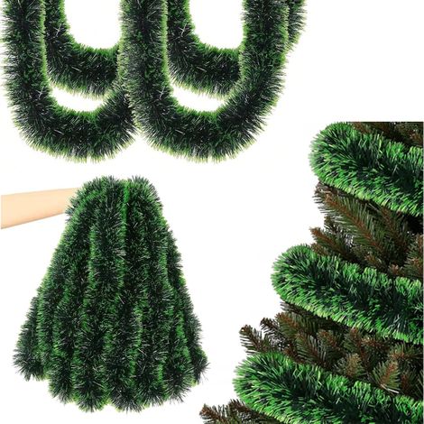 Guirlande de Noël artificielle de 10 m, décoration de Noël, guirlande de sapin, décoration à suspendre pour porte (1/5)