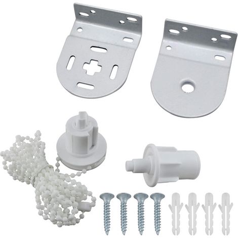 Filiyano – Kit de réparation et de remplacement de pièces pour raccords de stores enrouleurs 32 mm, comprenant chaînette à billes et vis. Accessoires (1/5)
