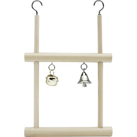 Swing, Bird, Wood, Bell, Interactive, Cockatiel, Parakeet, Rabbit (1/5)