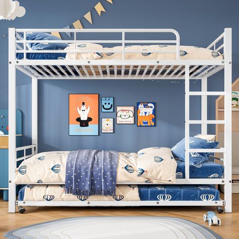 struttura letto salvaspazio 90x200 estraibile bianco OKMYHOME (1/5)
