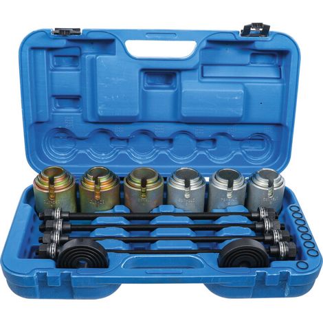 Bgs Technic – Coffret cliquet et douilles 26 pièces – 4 vis de pression M10 à M16 – Plaques de pression Ø 83 x 20 mm – Pour démontage roulements (1/5)