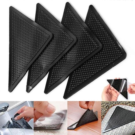 Rutschfeste Teppichaufkleber, rutschfeste Matten, Teppichunterlagen, Klebebänder für den Heimboden-12 PCS