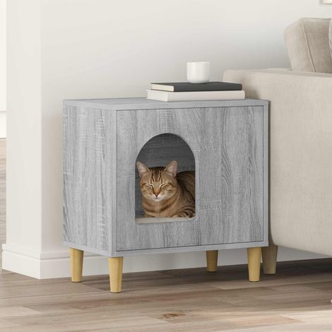 Katzenhaus Graues Sonoma 51 x 30 x 52 cm Holzwerkstoff