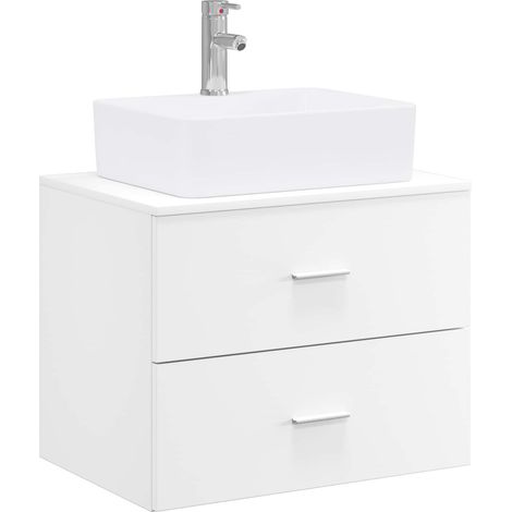 Bathroom Furniture Set White Engineered Wood vidaXL (1/5)