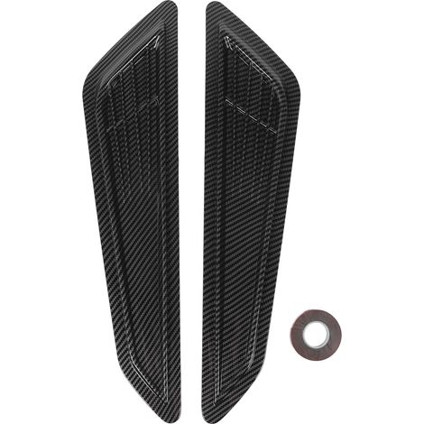 1 Paar Motorhaubenentlüftungsabdeckungen, hervorragende Wärmeableitung, sportliche Optik, stoßfeste Motorhaube für die Baureihen E90 und E91, Carbonfaser-Optik (1/5)