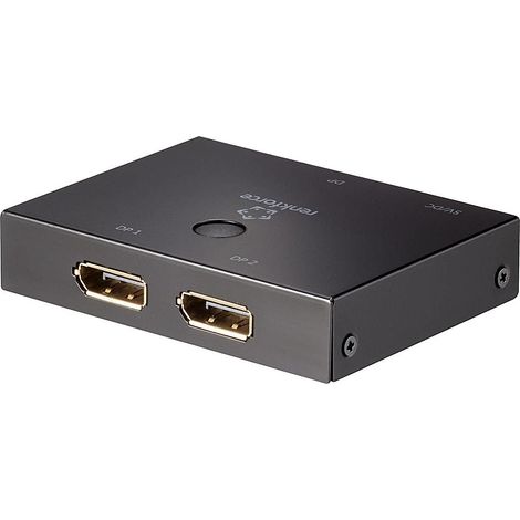 [NEUWERTIG] B-Ware Renkforce 2 Port Display Port Switch Bidirektional Verwendbar 3840 X 2160 Pixel