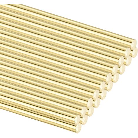 20Pcs Tiges Ronde En Laiton H65 0.8mm OD x 200mm Longueur (1/5)