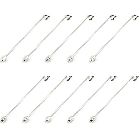 Lot de 10 capteurs de niveau d'eau à flotteur vertical en acier inoxydable de 50 cm (1/3)