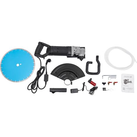 Cortadora de hormigón, 3000 W de potencia, alta velocidad de corte, color azul. (1/2)