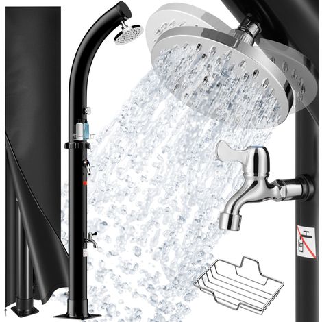 MONZANA® Solardusche 20 Liter 360° Duschkopf max. 60°C Fußdusche Thermometer Seifenablage Abdeckung Schlauchanschluss Pooldusche Gartendusche Camping (1/5)