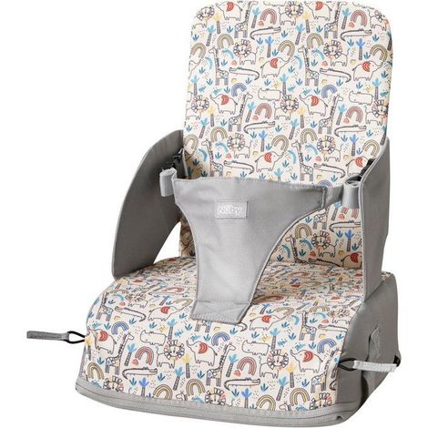 Booster seat - NUBY - Safari - 3-point harness - From 6 months - Beige (1/2)