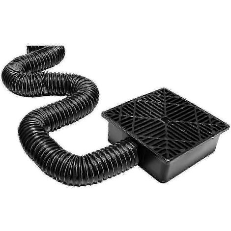 Rallonge de descente de gouttière avec système de drainage pluvial flexible pour adaptateur de drainage de patio - Extension pour pelouses (1/5)