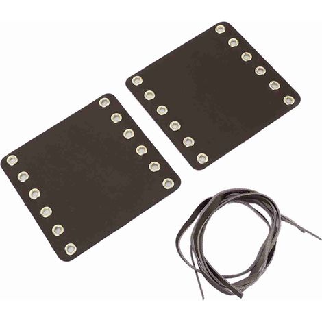 Couvre-poignées de guidon de moto en cuir, accessoires de Modification (marron) (1/5)