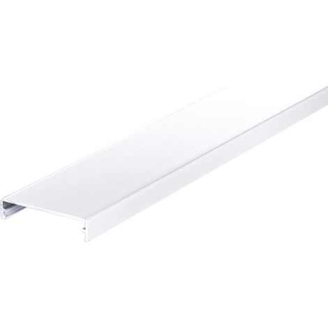Alu-Klemmdeckel weiß (RAL 9016) 2500 mm
