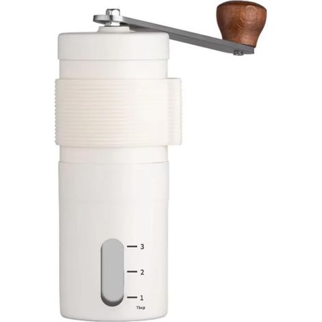 Molinillo de café manual ajustable - Molinillo de mano portátil de acero inoxidable con configuraciones internas, ideal para un regalo a B (1/4)