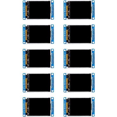 Module d'affichage 10X 1.8 Pouce LCD Module d'affichage couleur complète 128X160 RGB SPI TFT LCD Module ST7735S 3.3V (1/5)