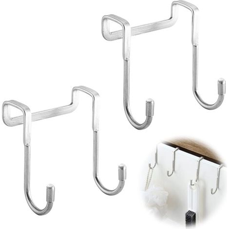Shower Door Hook, Door Hook, Clamshell Towel Hook, Wall Hook, Bathroom Hook and Towel Rack, Drill-Free Hook, Drill-Free Bathroom and Kitchen Hook MUMU (1/4)