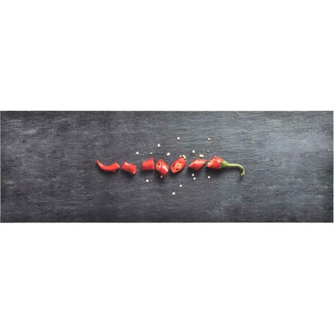 Alfombra de cocina lavable Pepper 60x180 cm vidaXL