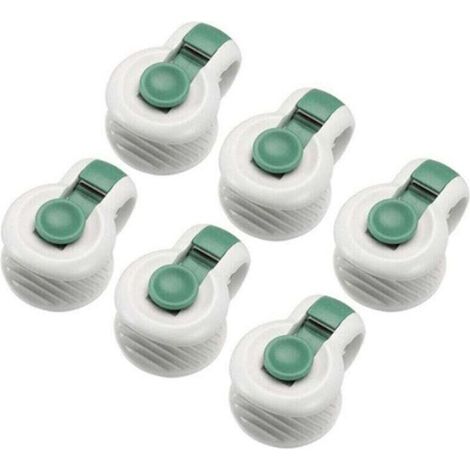 6 pièces attaches de clip de couette pour le placement sans angle des accessoires de literie fixateurs anti-déménagement, vert (1/4)