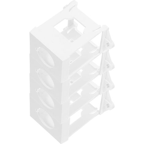 Support Montage Rail Din 22 Mm Blanc – Ensemble de 4 Supports pour Interrupteurs à Bouton-poussoir, Adaptés aux Potentiomètres et Arrêts D’urgence, Fixation Stable pour Usage (1/5)