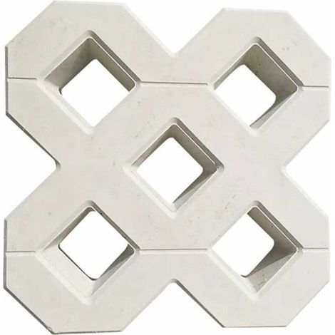 Paving Mold, DIY Concrete Slab Mold Square Garden Plastic Concrete Path Paving Brick Propylene Pavement Mold Walkway Garden Buildings Accessories Concrete Mold (40X40CM)