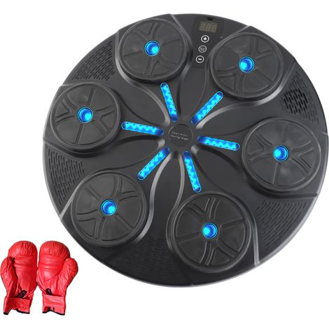 Machine de Boxe Musicale Adulte,8 Modes de Vitesse Music Boxing Machine avec Gants de Boxe,pour Enfants Entraînement à la Maison