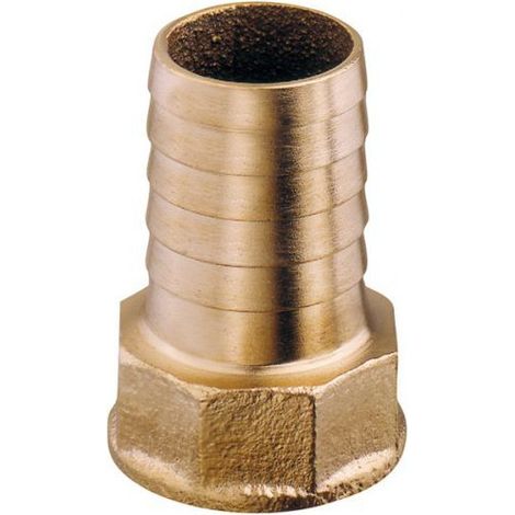 Raccord laiton cannelé femelle-mâle - 3/4" diam 25 (1/2)