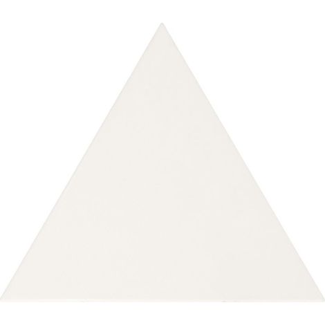 Carrelage mural faïence effet graphique SCALE TRIANGOLO triangle 12.4x10.8cm Triangle 12.4x10.8cm Blanc - Mat - boîte de 0.20 m2  ebeae8 -  - boîte (1/2)