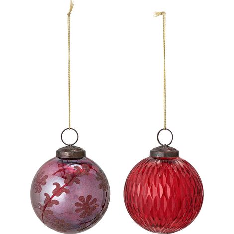 Palline di Natale scintillanti, 2 pezzi. (1/2)