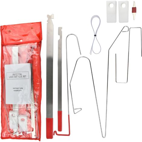 Kit Apertura Emergenza Auto  9 pezzi Portatile Apri Portiera Sportello (1/5)