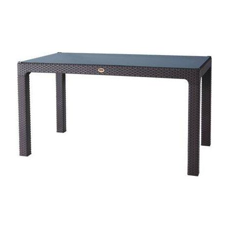 TAVOLO RATTAN KRETA 120x70 ANTRACITE DOMUS (1/2)