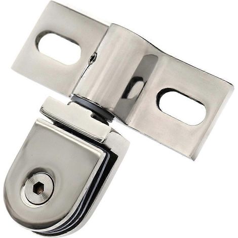 Charnière pour porte en verre, clip de salle de bain, charnière pivotante, support de porte de douche en verre, accessoires pour porte de douche, clip pour porte en verre (1/3)