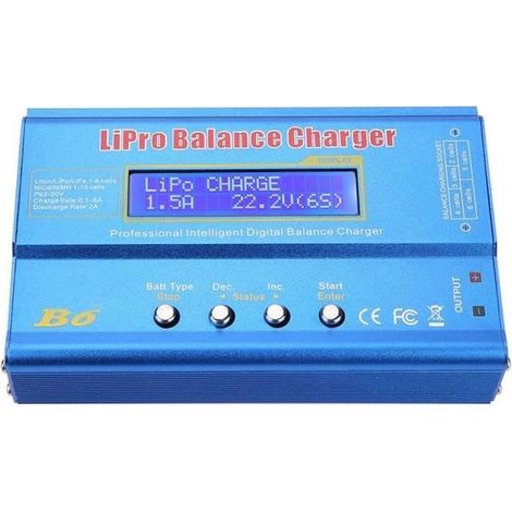 Chargeur Déchargeur B6 80W Numérique LCD pour batterie LiPo NiMH RC -CWU - CWU (1/4)