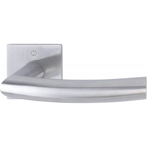 Béquille double inox type Trondheim Quick-FitPlus sur rosaces carrés en boîte de 10 - HOPPE (1/2)
